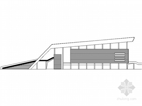 高校校园现代建筑资料下载-[贵州]现代风格高校体育中心建筑施工图（含水电施工图）