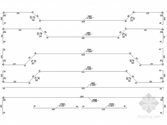 铁路工程图资料下载-2.5m×2.6m铁路工程人形立交框架涵配筋设计图