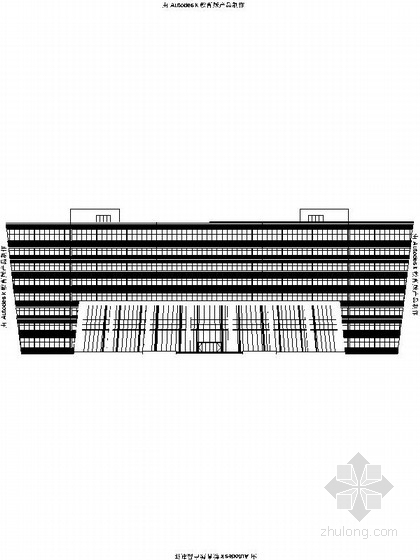 3层现代办公楼施工图资料下载-[江苏]8层现代风格办公楼设计施工图（物流园 造型独特）