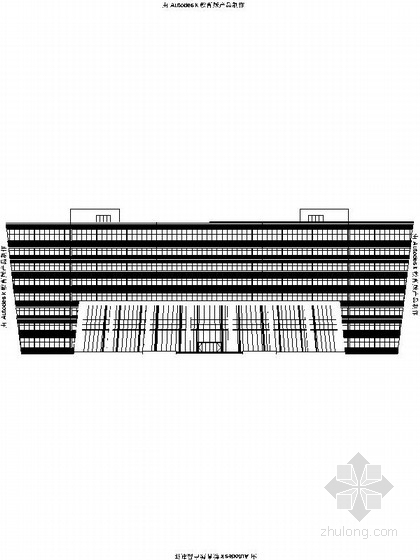 大型物流园施工图资料下载-[江苏]8层现代风格办公楼设计施工图（物流园 造型独特）
