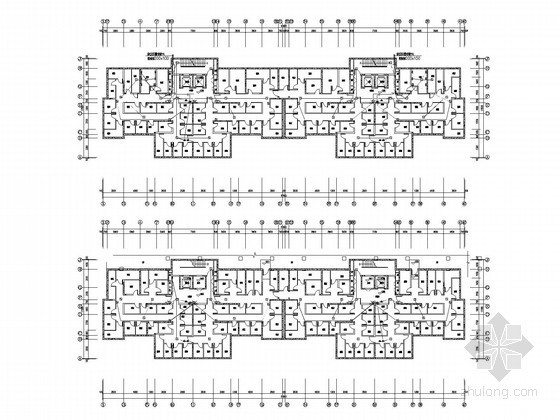 [山东]25层住宅小区全套电气施工图纸-地下层消防平面图 