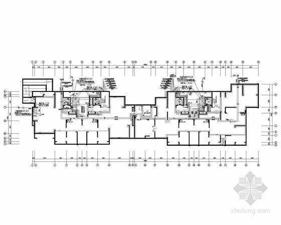 住宅给排水系统cad图资料下载-[江苏]高层住宅楼及地下室给排水施工图