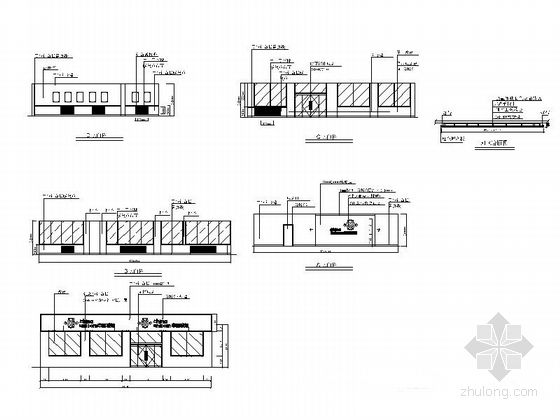 [北京]某联通两层营业厅室内装修CAD施工图营业厅立面图