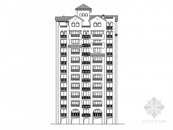 板式楼梯大样资料下载-[安徽巢湖]某十二层板式住宅楼建筑施工图