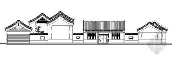 古建建筑剖面cad资料下载-古建筑立剖面图