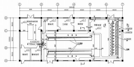 配网配电室设计图资料下载-10KV高低压配电室设计图