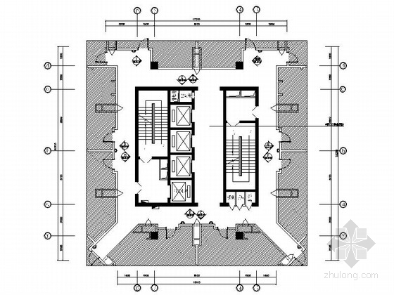 重庆施工通道资料下载-[重庆]现代简约酒店公共通道室内设计施工图