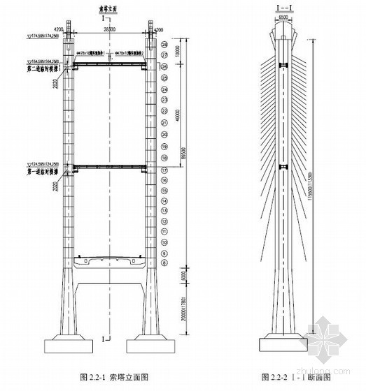 斜拉桥施工方案图纸资料下载-斜拉桥索塔临时横撑施工方案