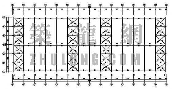 单层厂房屋架结构图资料下载-单层门式钢架厂房结构图