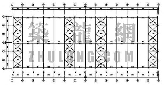 双跨厂房建筑结构图资料下载-单层门式钢架厂房结构图