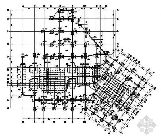 松木桩基础图纸资料下载-某二十八层珠海航空大厦桩基及模板图图纸