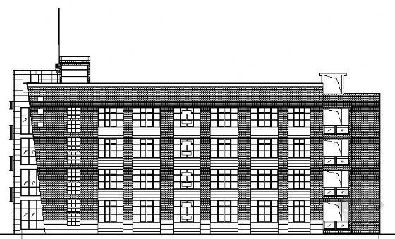 小学教室建筑施工图资料下载-某外国语四层小学建筑施工图