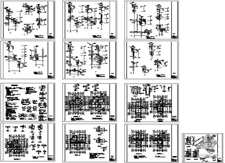 广东农村小别墅设计图资料下载-某砖混小别墅结构设计图