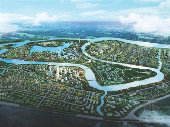 天津市城规划馆资料下载-[天津]现代风格生态城规划设计方案文本
