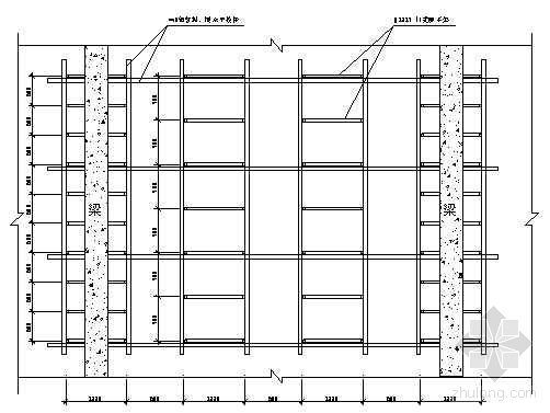 CAD平面模板资料下载-梁、板模板系统平面图