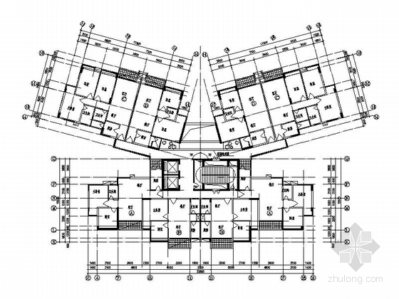 多层与小高层单体建筑多户型合集图-多层与小高层单体建筑多户型图