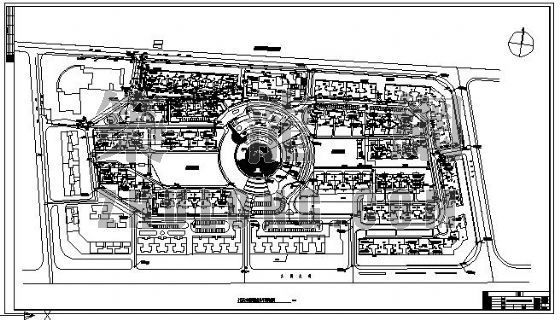 小镇规划平面图cad资料下载-小区规划平面图