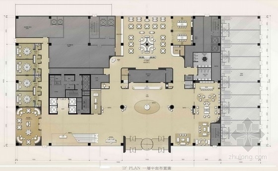 简欧会议室资料下载-[银川]国际豪华五星级酒店设计方案图