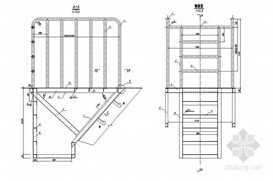 钢结构悬梯资料下载-公路跨长江特大组合体系桥梁（检查车）悬梯节点详图设计