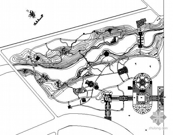 公园主入口设计方案资料下载-河南某公园设计方案