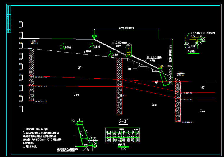 锚索挡土墙构造图资料下载-[施工图]一整套挡土墙图集
