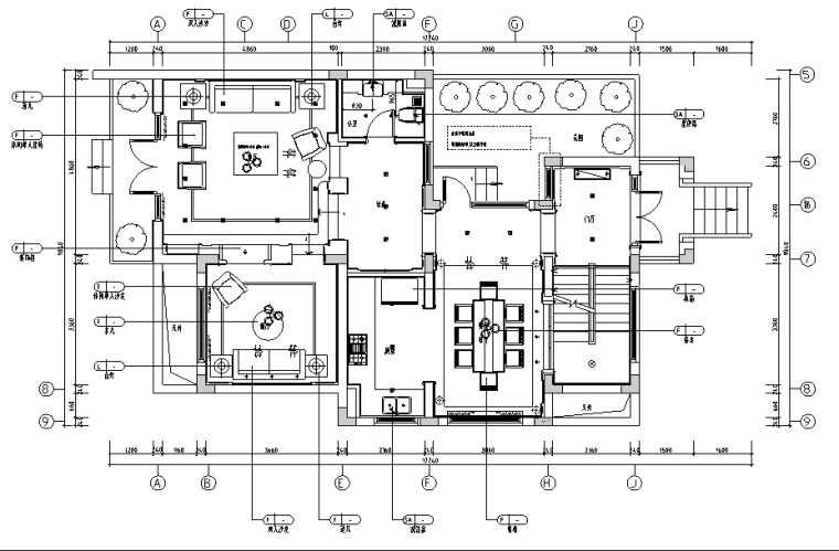 欧式风格施工图效果图资料下载-欧式风格三层双拼别墅设计施工图（附效果图+模型）