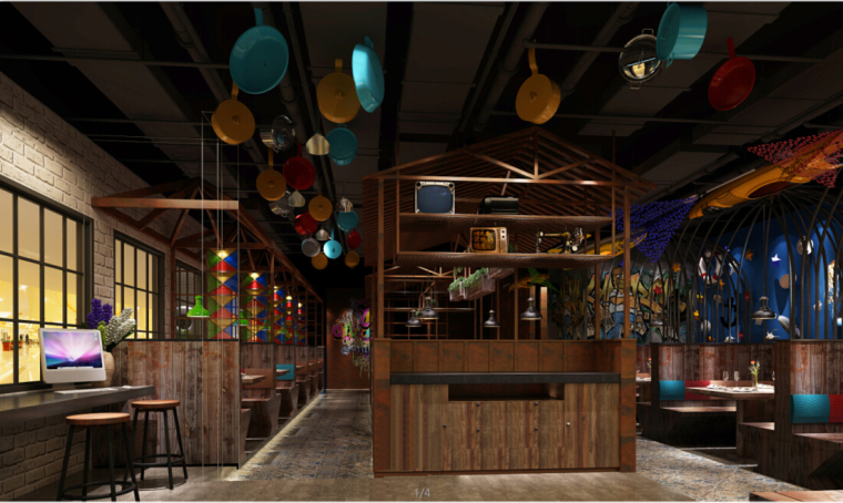 5套主题餐厅空间设计方案（含3DMAX模型）