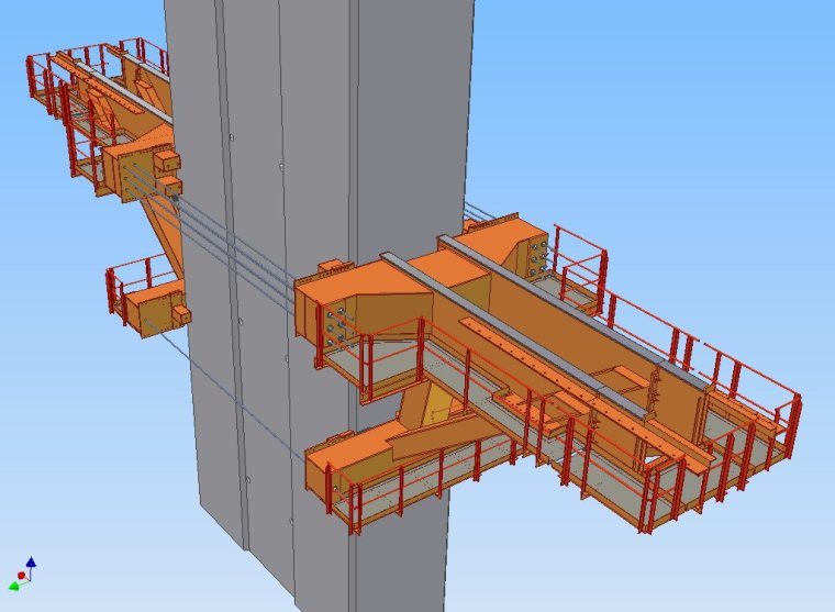 大桥su模型下载资料下载-跨海大桥北引桥连续箱梁MSS移动模架施工方案