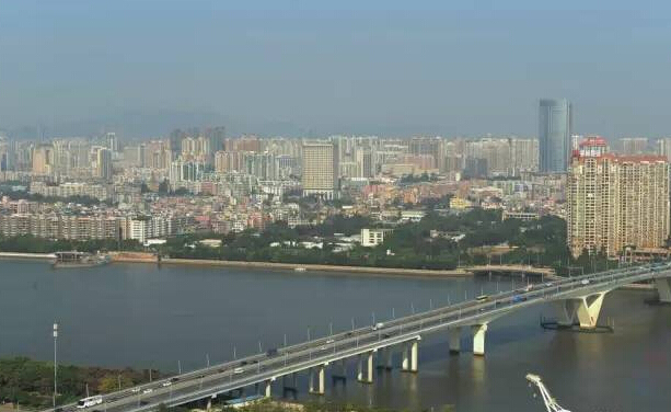 120米连续刚构图纸资料下载-广州琶洲大桥:大型V型斜腿连续刚构