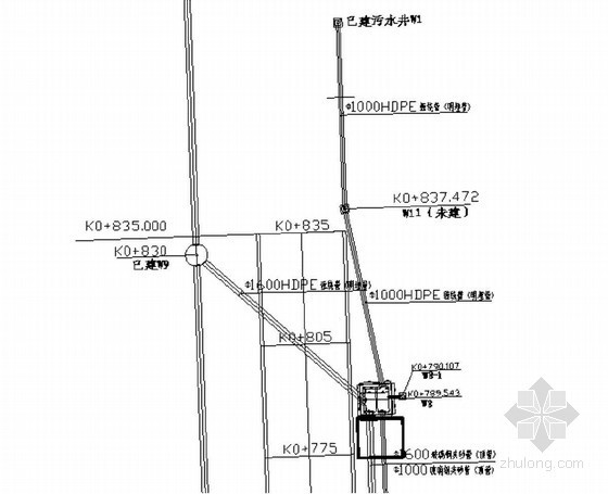 市政工程明挖污水管道专项施工方案-明挖污水管道平面图 