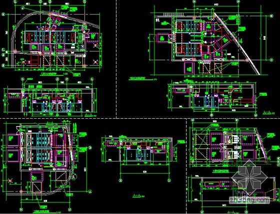 [南昌]商业街空调通风设计全套施工图(6栋建筑 大院图纸)-空调机房详图