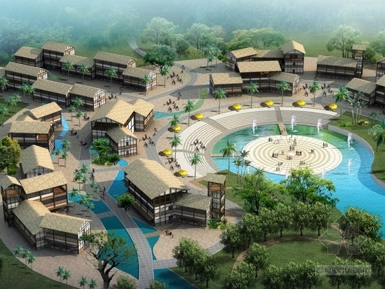 滨海度假村规划方案资料下载-[山东]某度假村规划及单体设计方案文本
