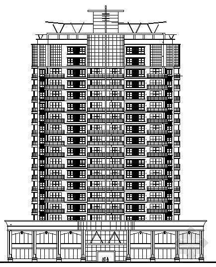 低层建筑CAD建施图资料下载-一酒店建施图