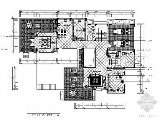 杭州室内设计施工图资料下载-[杭州]某高尔夫别墅室内装饰施工图