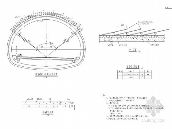 隧道超前支护方案图4张资料下载-隧道超前小导管支护设计图