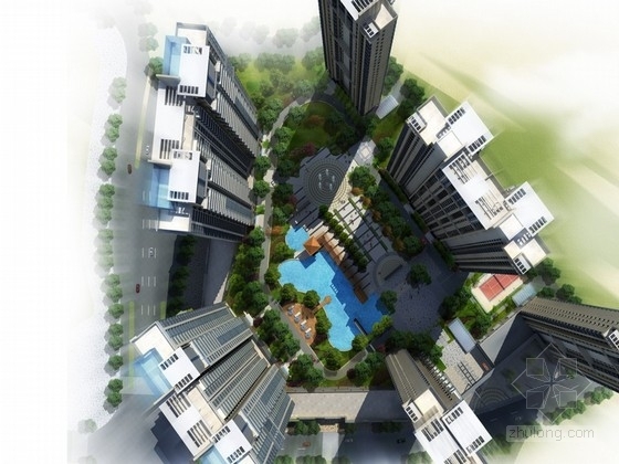 住宅区规划方案设计文本资料下载-[安徽]现代风格住宅区规划方案文本