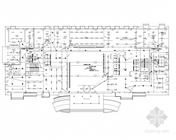 病房楼建筑图纸资料下载-[新疆]医院门诊综合病房楼强弱电施工图（新火规 新照明）