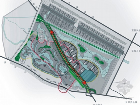美丽乡村村口公园资料下载-[成都市]某乡村国际公园策划方案