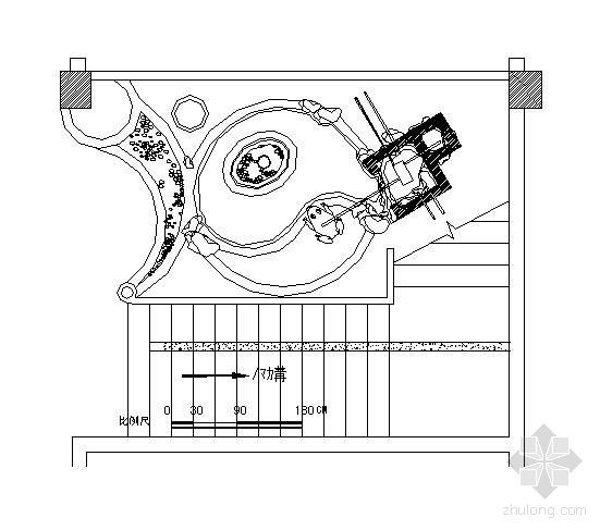 花海景观效果设计图资料下载-某水景景观设计图