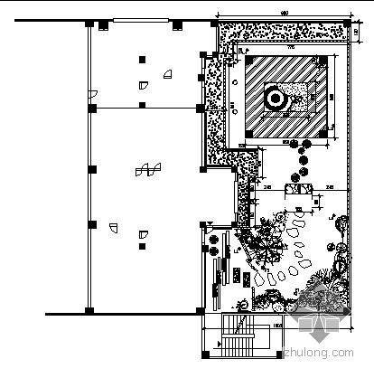 别墅屋顶花园图片资料下载-别墅屋顶花园副庭设计图