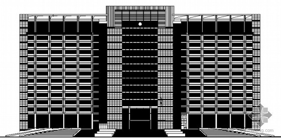 四层行政中心效果图资料下载-某十六层行政中心办公楼建筑施工图
