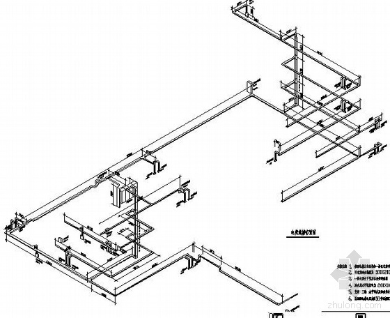 线槽布线 资料下载-某工程电缆线槽布置图