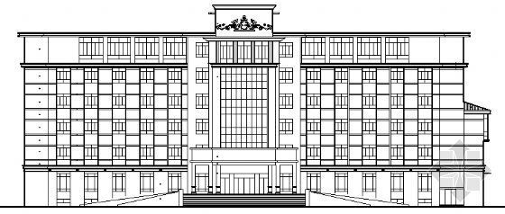 六层办公楼宿舍效果图资料下载-某六层公安分局办公楼建筑施工图