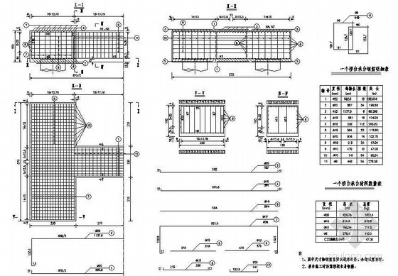 箱梁简支与连续资料下载-先简支后连续箱梁桥台承台钢筋构造节点详图设计