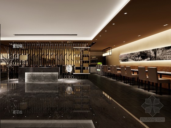 时尚餐厅特色餐厅资料下载-时尚餐厅3D模型下载
