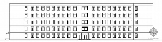五层楼建筑结构施工图纸资料下载-[沈阳]某五层办公楼建筑结构施工图（毕业设计）