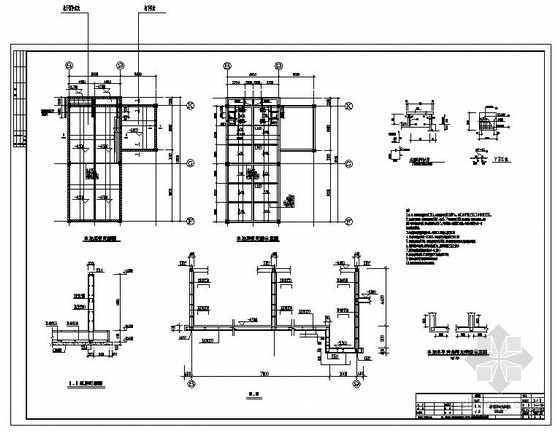 CAD水池配筋图资料下载-某地下消防水池及泵房配筋图