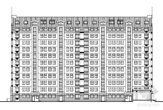 高层板楼平层资料下载-某十八层商住楼建筑方案图(18层转角塔式11层板式)