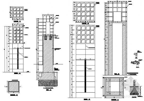 景观灯具安装大样资料下载-景观灯柱详图