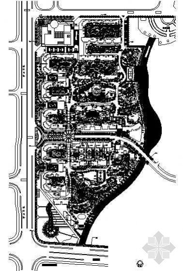 汽车营地绿化施工图资料下载-小区绿化施工图